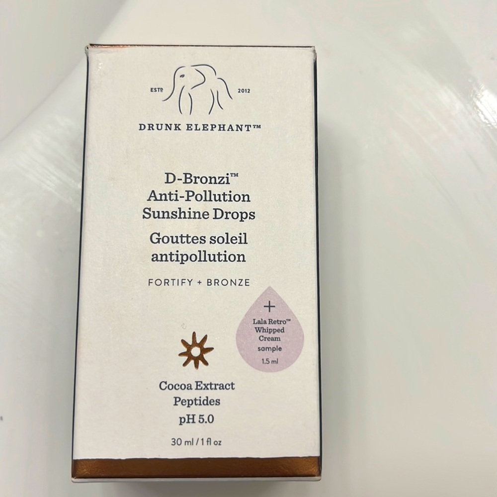 NWT Drunk Elephant D-Bronzi Anti Pollution Sunshine Drops